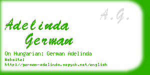 adelinda german business card